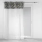 Voilage a oeillets 140 x 240 cm voile sablé + haut velours Clairine Gris