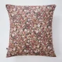 Taie d'oreiller 60 x 60 cm gaze de coton imprimée capucine camel Marron