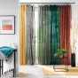 Voilage a anneaux 140 x 240 cm voile tissé Linka Jaune