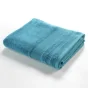Drap de bain 90 x 150 cm eponge unie tendresse Bleu Paon