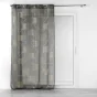 Panneau a oeillets 140 x 280 cm voile sable imp. metallise lineor Anthracite/or