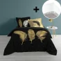 Pack parure de couette 220x240 cm Himalalove + drap housse 140x190 Blanc