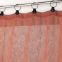 Voilage a anneaux 140 x 240 cm voile tissé Linka Terracotta