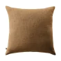Coussin Déhoussable 60 x 60 cm - 100% coton Sixtine Camel