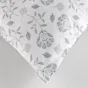 Coussin dehous. compr. pompon 50x50 cm coton/polyester imp.+dentelle Flavie