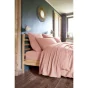Drap plat 270 x 300 cm Double gaze de coton luxe Gaïa Rose pêche