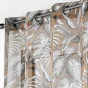 Voilage a oeillets 140 x 280 cm voile sablé imprimé Cabana Camel