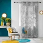 Panneau a oeillets 140 x 280 cm voile sable imprime milady Gris