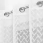 Voilage a oeillets 140 x 240 cm voile sablé Roxia Blanc