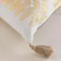 Coussin dehoussable + pompon 30 x 50 cm coton/polyester Melisse