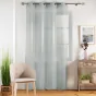 Lot de 2 Voilages unis a oeillets 140 x 240 cm Etamina Gris