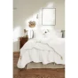 Drap housse 180 x 200 cm – Lin lavé Soline Craie - Bonnet 30 cm