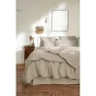 Drap housse 180 x 200 cm lin lavé soline sable Lin