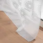 Lot de 2 Voilages a oeillets 140 x 240 cm sablés  imprimés metallisé Milo Argent