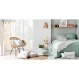 Coussin dehoussable compresse 45 x 45 cm velours devore clover Sans