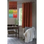 Rideau occultant isolant phonique + polaire 140 x 180 cm Inuit orange