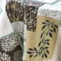 Nappe ronde (0) 180 cm polyester imprime faya Sauge