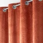 Rideau occutant 140 x 240 cm en velours relief Analia Terracotta