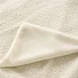 Plaid chaud 125 x 150 cm bouclette unie Wooly Naturel