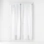 Paire droite passe tringle 2 x 70 x 200 cm voile sable lissea Blanc