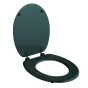 Abatt. wc charnieres plastique 18 pouces mdf uni vitamine sdb Bleu/emeraude