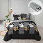 Pack parure de couette 240 x 220 cm Asior + drap housse 140 x 190 x 30 Galet