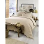 Housse de couette chaude en flanelle 260 x 240 cm Candice Beige