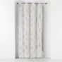 Rideau a oeillets 140 x 280 cm polyester imprime metallise sunny gold Sans
