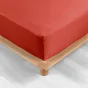 Drap housse qualité hotêl 160 x 200 cm + 2 taies en percale 78 fils Tomette