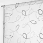 Paire droite passe tringle 2 x 60 x 160 cm voile sable brode hoops Gris