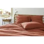 Taie d’Oreiller en Gaze de Coton Tissée – 60 x 60 cm – Gaia Match Terracotta