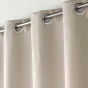 Lot de 4 Rideaux Occultants à Œillets - 135 x 240 cm - Couleur Ivoire