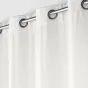 Rideau tamisant 135 x 260 cm velours uni Novana Blanc