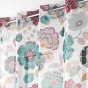 Panneau a oeillets 140 x 240 cm voile sable imprime winteria Blanc