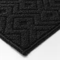 Tapis anti dérapant rectangle 50 x 120 cm bouclette Losi Noir