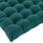 Assise matelassee 38 x 38 cm coton/polyester recycle grs twily Emeraude