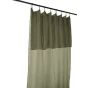 Lot de 2 rideaux 140 x 300 cm réglables double gaze de coton Romarin