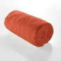 Drap housse 2 personnes 140x190 cm dble gaze coton 57 fils Angelia Orange