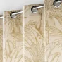 Rideau a oeillets 140 x 240 cm coton/polyester imprime Dune