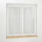 Paire droite passants 2 x 60 x 120 cm voile sable brode galactee Blanc
