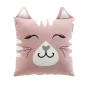 Coussin compresse 40 x 40 cm coton imprime chatchat des. place Sans