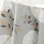 Nappe ronde (0) 180 cm polyester imprime manola Gris