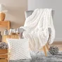 Plaid 125 x 150 cm imitation fourrure/sherpa frosty Sans