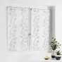 Paire droite passants 2 x 60 x 90 cm voile sable brode edenia Gris