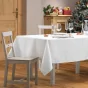 Nappe rectangle 140 x 250 cm jacquard fils metallises les rennes Blanc/argent