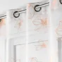 Panneau a oeillets 140 x 280 cm voile sable imprime metallise joyce Or Rose