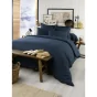 Housse de couette chaude en flanelle 260 x 240 cm Candice Bleu foncé
