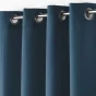 Lot de 2 rideaux petite hauteur 140 x 180 cm Polyester Essentiel Marine