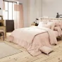 Bout de lit gaze de coton 90 x 220 cm guimauve Rose