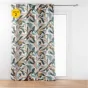 lOT DE 2 Rideaux grande hauteur a oeillets 140 x 280 cm polyester imprime Lavinia